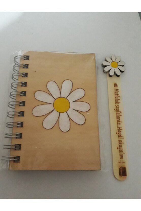 Ahşap Defter Ve Ayraç Seti