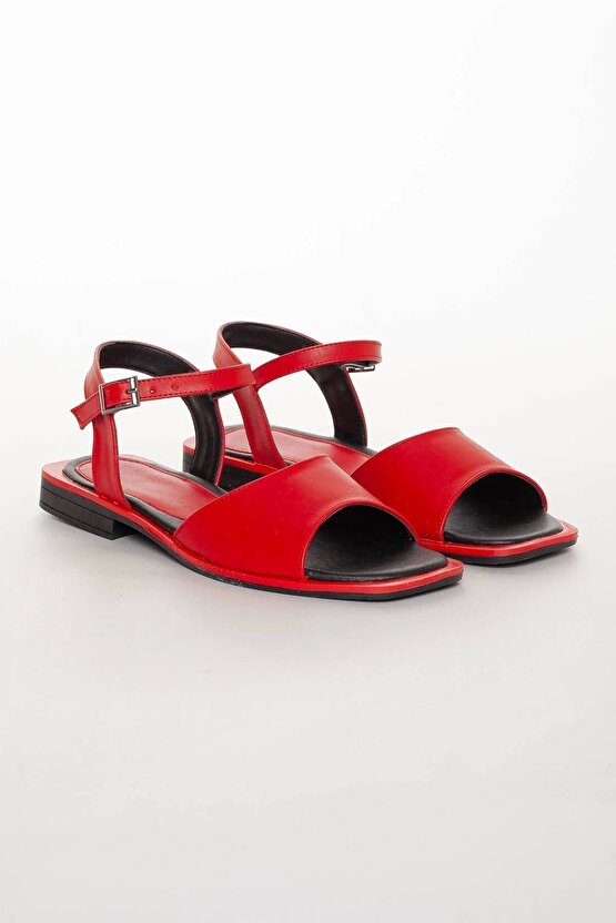 Kadın Yazlık Sandalet Sry 400220022 Kırmızı