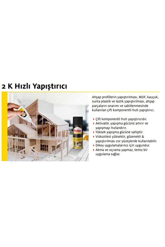 2 K Hızlı Yapıştırıcı 400 + 70 Ml 4lü Paket