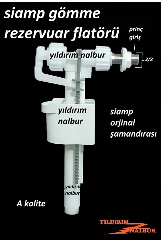 Beyaz Siamp Gömme Rezervuar Flatörü Şamandırası