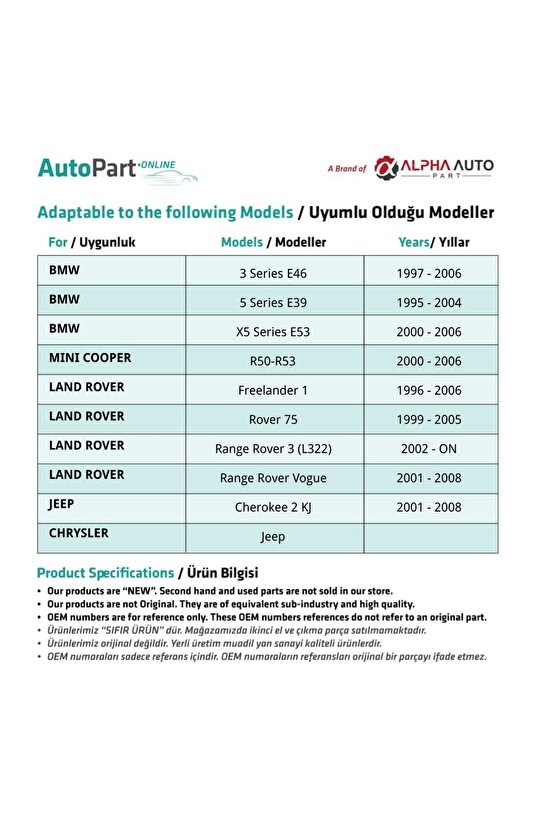 Chrysler Jeep Için Katlanır Ayna Tamir Takımı-sol