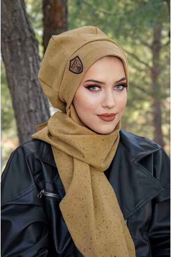 Hardal Karyağdı Armalı Tesettür Bere
