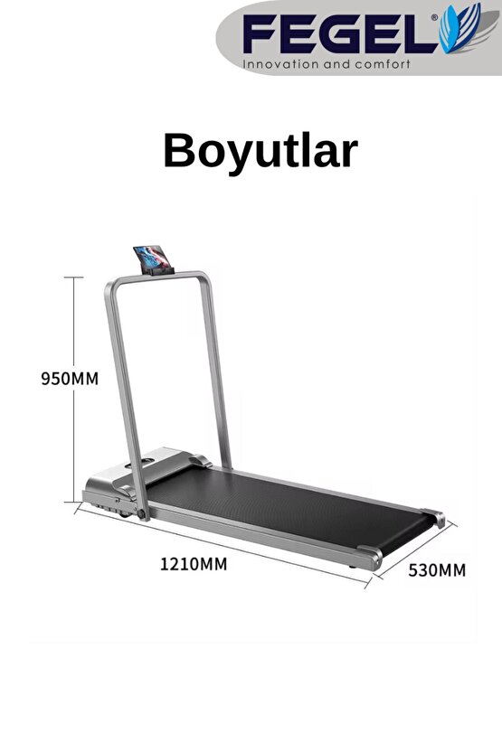 FG-380 2025 Katlanabilir Yürüme ve Koşu Bandı – Uzaktan Kumandalı, 8 Km Hız ,120 Kg Taşıma Kapasite
