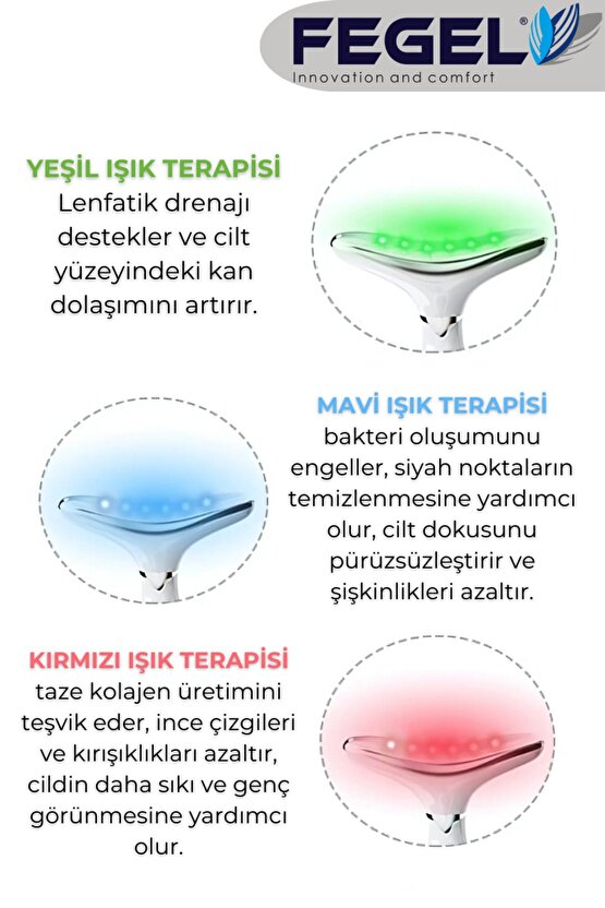 FG-51 Boyun ve Yüz 3 Programlı EMS Güzellik Cihazı – Kırışıklık, Sarkma ve Gıdık Karşıtı