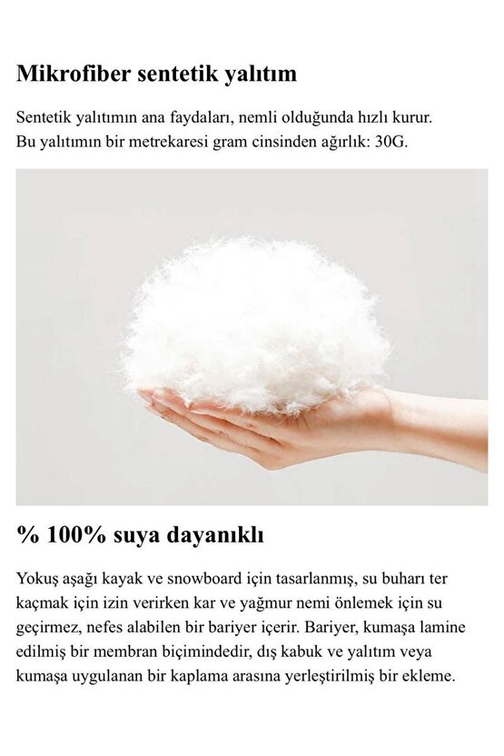 Su Geçirmez Telefon Dokunmatik Özellikli Kışlık Eldiven