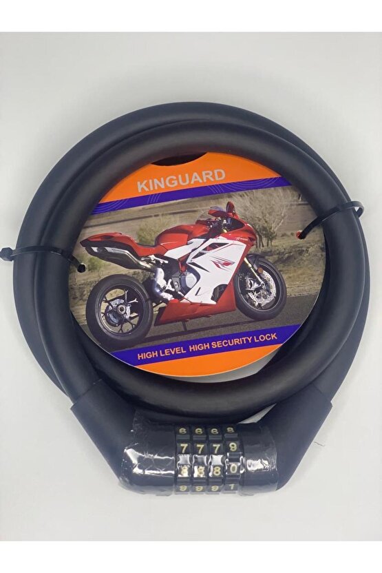 Kınguard 3015 Şifreli Motosiklet Kilidi Numaralı-şifreli
