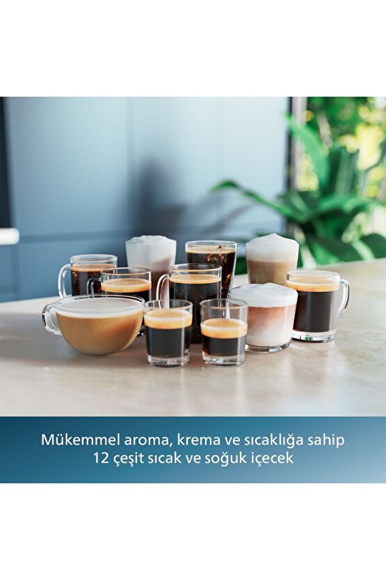 4400 Serisi LatteGo Tam Otomatik Espresso Makinesi, 12 Sıcak ve Soğuk İçecek, QuickStart, EP444670