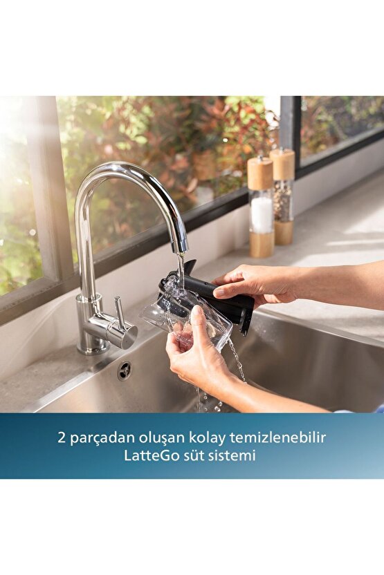 4400 Serisi LatteGo Tam Otomatik Espresso Makinesi, 12 Sıcak ve Soğuk İçecek, QuickStart, EP444670