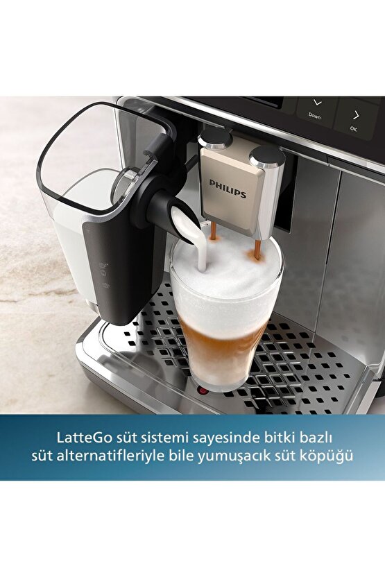 4400 Serisi LatteGo Tam Otomatik Espresso Makinesi, 12 Sıcak ve Soğuk İçecek, QuickStart, EP444670