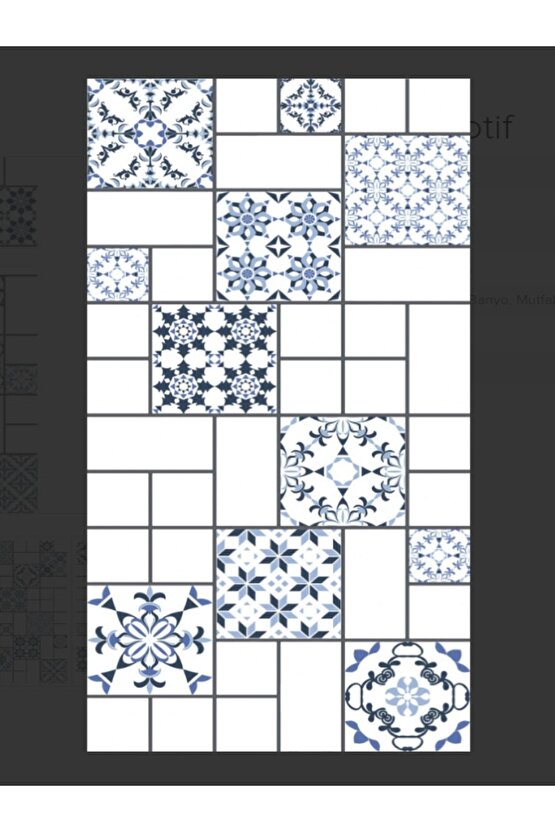 Fantasia Mavi Duvar Fayansı 30x60