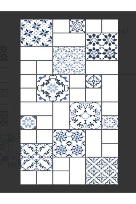 Fantasia Mavi Duvar Fayansı 30x60