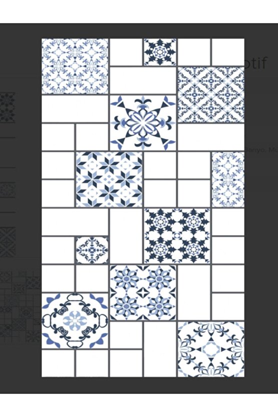 Fantasia Mavi Duvar Fayansı 30x60