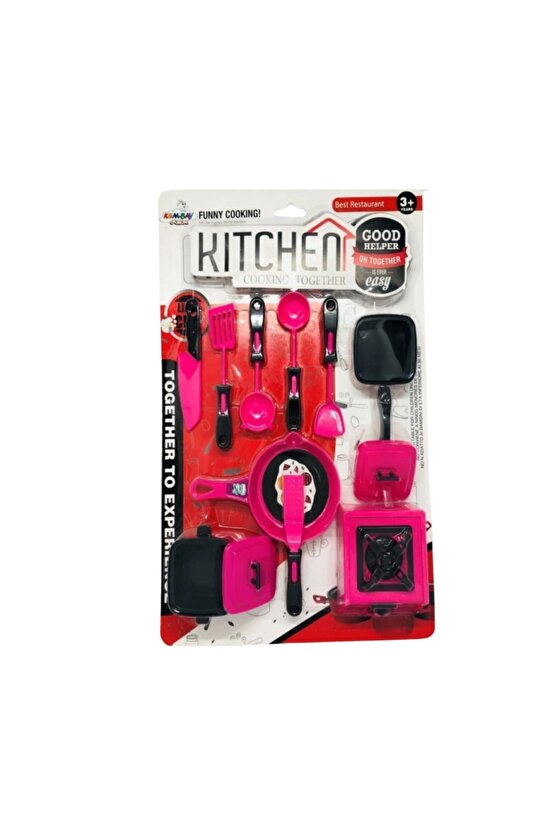Pembe Mutfak ve Ev Aletleri Oyuncak Set