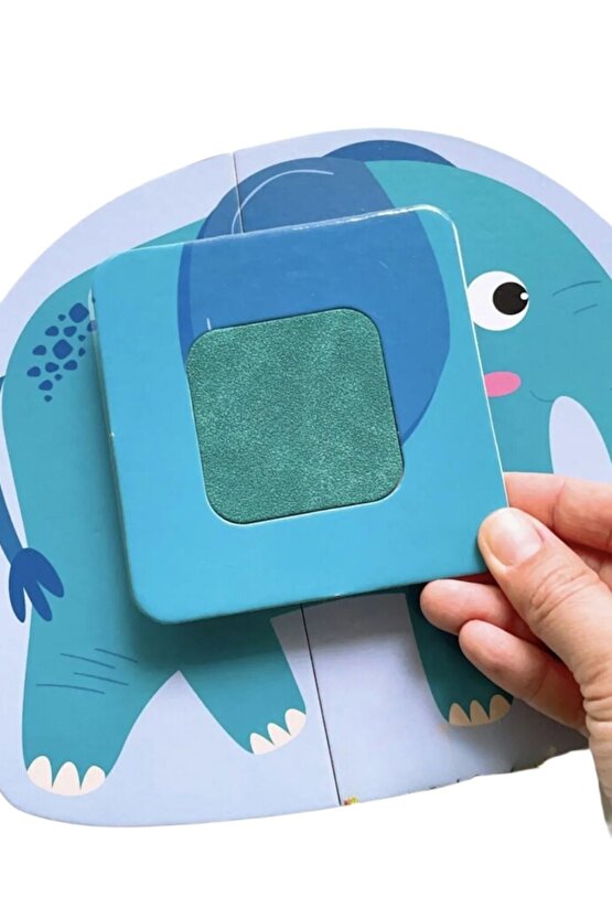 Dokulu Hayvanlar 1+ Yaş Çocuklar için 18 Parçalı Eğitici ve Eğlenceli Yapboz-Puzzle Serisi