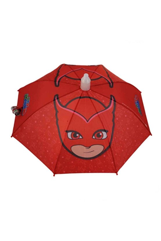 Kırmızı Erkek Çocuk Pjmasks No:4 Lisanslı Çocuk Şemsiyesi