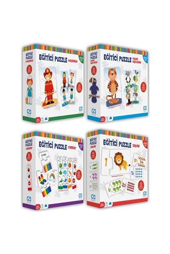 Süper 4lü Eğitici Puzzle Seti
