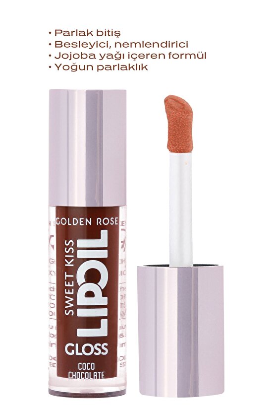 Sweet Kiss Rosehip, Murumuru ve Jojoba Yağı İçeren Meyveli Dudak Parlatıcı Yağ- No: 06