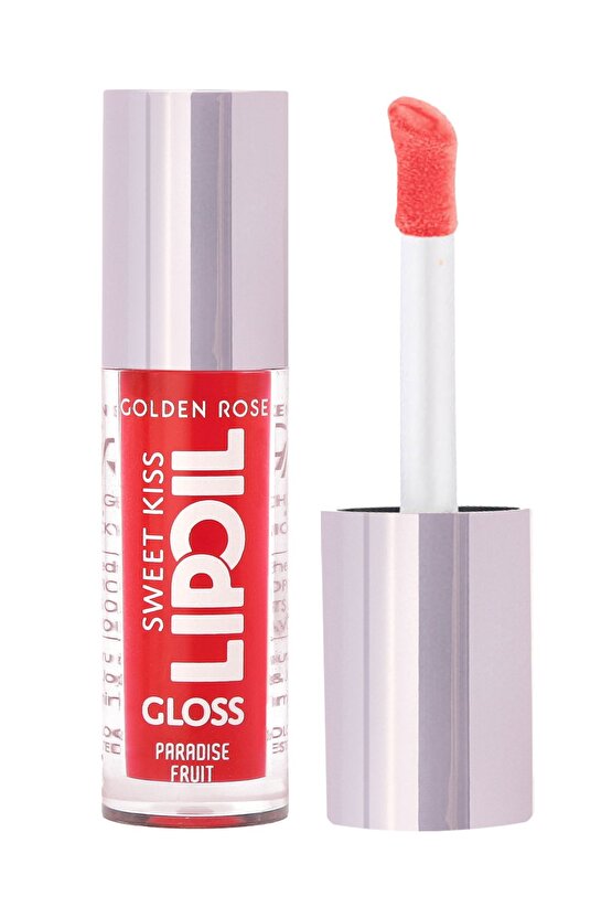Sweet Kiss Rosehip, Murumuru ve Jojoba Yağı İçeren Meyveli Dudak Parlatıcı Yağ- No: 04
