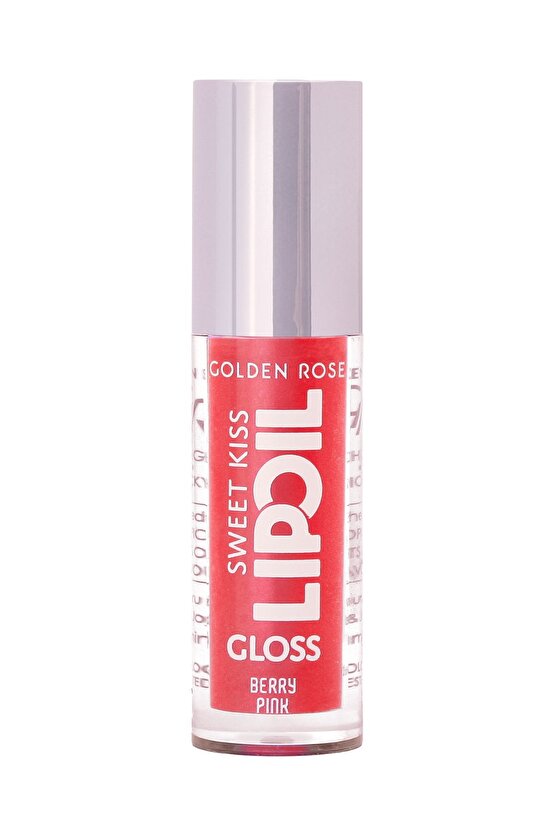 Sweet Kiss Rosehip, Murumuru ve Jojoba Yağı İçeren Meyveli Dudak Parlatıcı Yağ- No: 03