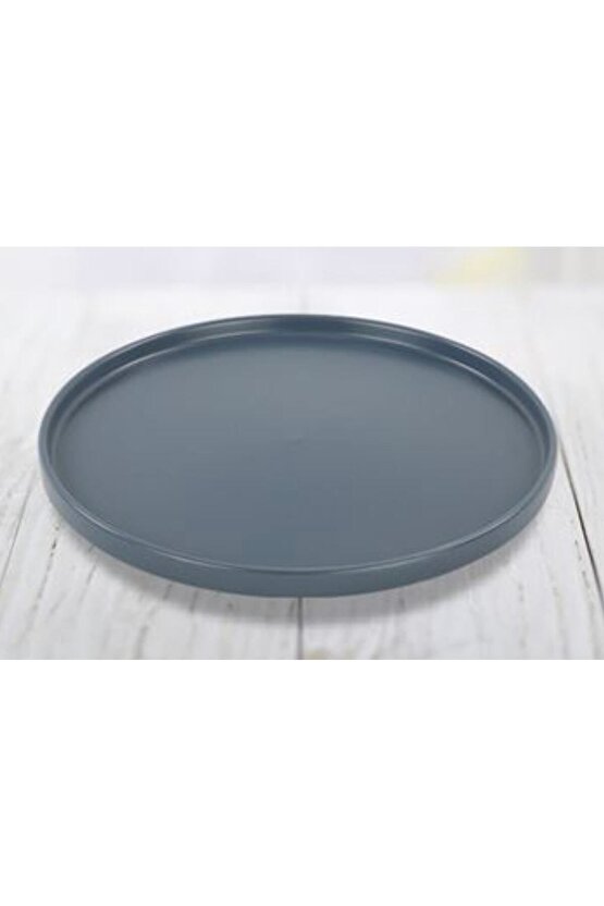27 Cm Stackable Blue Magic Servis Tabağı Mat Mavi