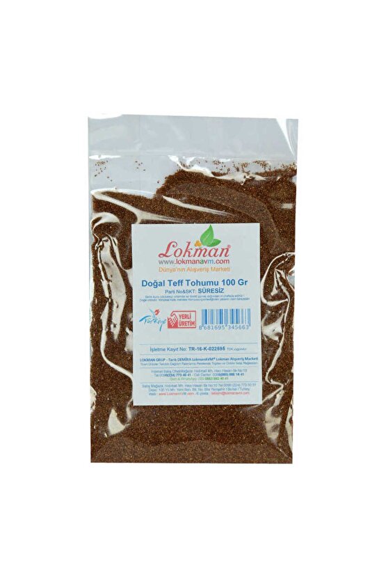 Doğal Teff Tohumu 100 gr Paket