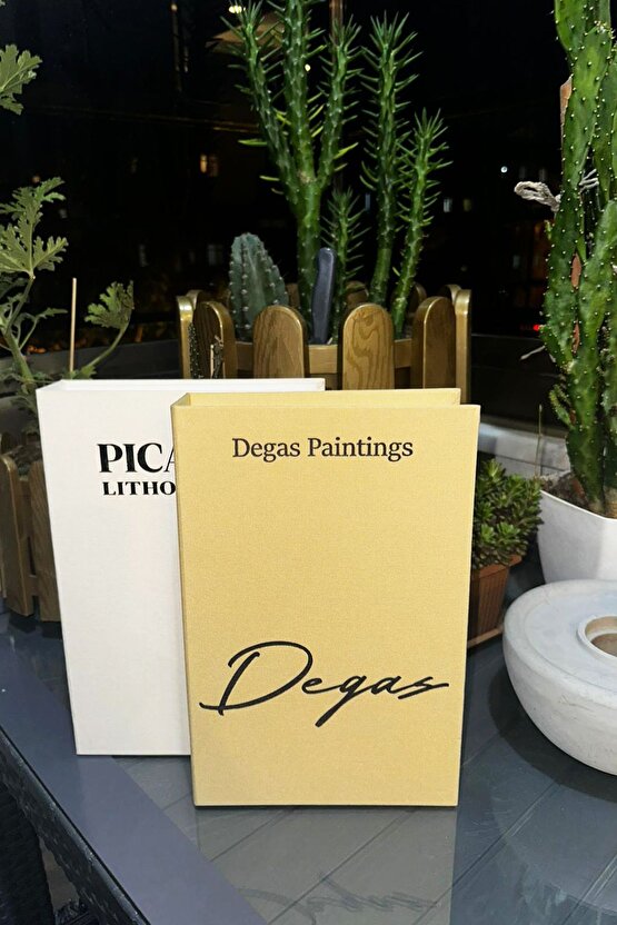 Kumaş Kaplı 2li Dekoratif Kitap Kutu Degas&Picasso