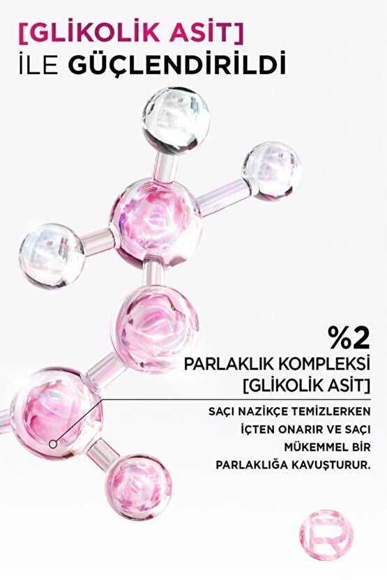Glycolic Gloss Mükemmel Parlaklık için Bakım Yapan Şampuan [Glikolik Asit] 200ml
