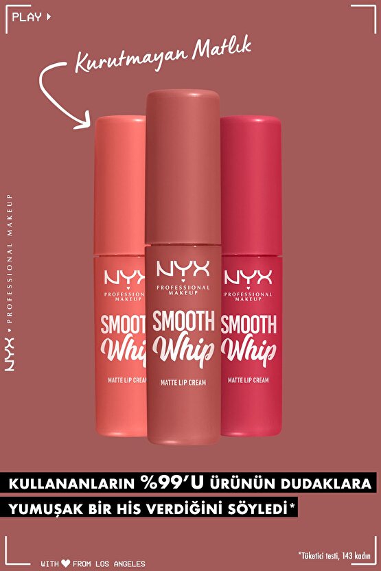 Smooth Whip Kremsi Likit Mat Ruj - Cheeks
