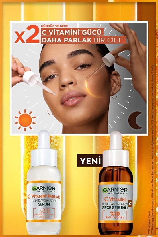 C Vitamin Gece  Serum 10% C Vitaminli (Niasinamid + Salisilik Asit)