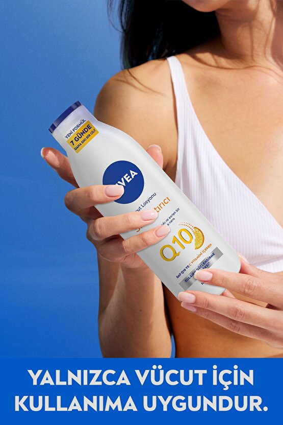 Q10 Sıkılaştırıcı Vücut Losyonu 250ml, 7 Günde Sıkılaştırıcı, C Vitamini, Nemlendirici, X2 Adet