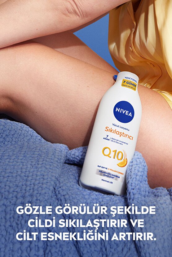 Q10 Sıkılaştırıcı Vücut Losyonu 250ml, 7 Günde Sıkılaştırıcı, C Vitamini, Nemlendirici, X2 Adet