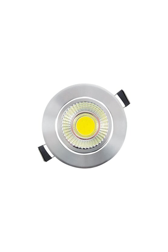 Garra Cob Krom Kasa Beyaz Işık Trafolu 5 Watt Led Spot Armatür (1 ADET)