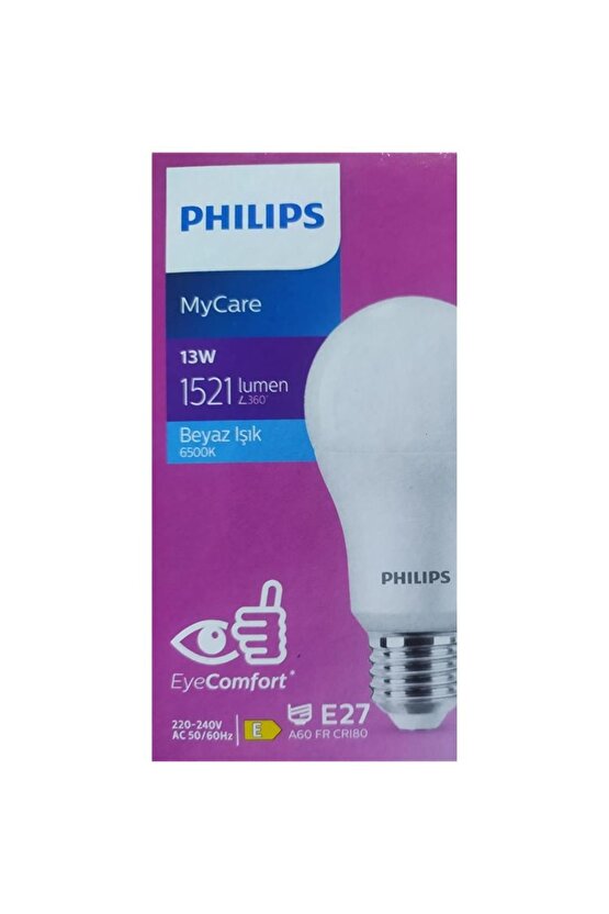 Mycare13 Watt 1521 Lümen Beyaz Led Ampul 12 Adet