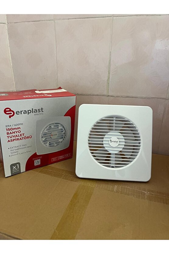 Eraplast Banyo Ve Tuvalet Aspiratör 15cm 150lik Süper Sessiz Havalandırma Fanı Aspiratör