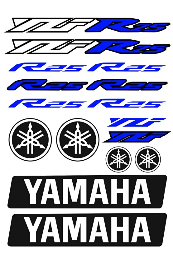 Yamaha Sticker Seti R25 Motorsiklet Kask