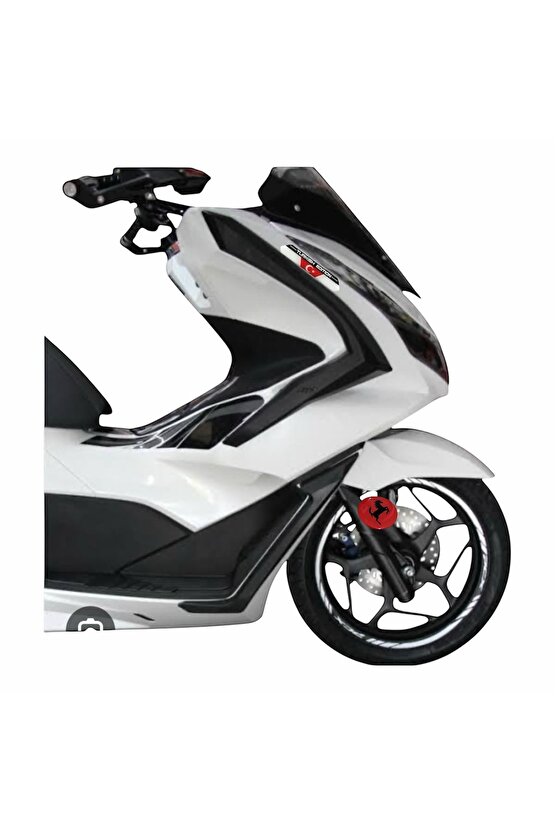 Ferrari Tarzı Arma Sticker (2’li Set) – 5x5 cm
