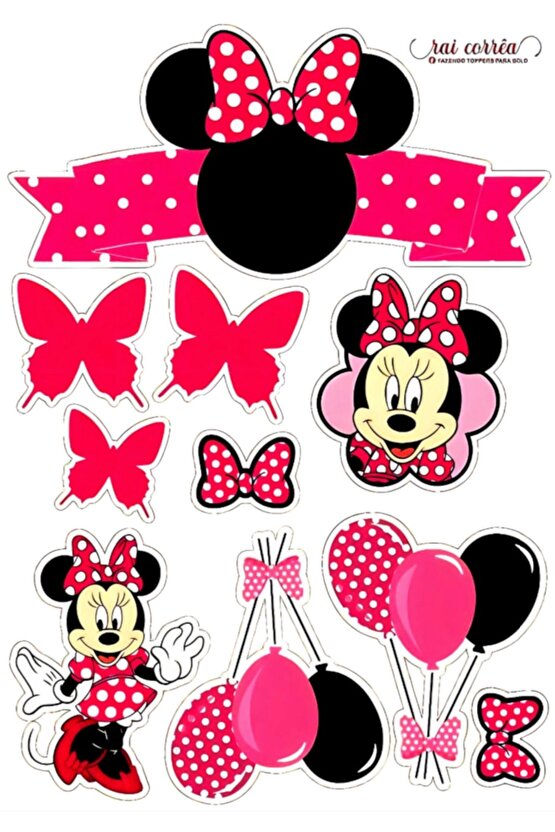 Sevimli Karakter Temalı Sticker Seti – Parti & Dekorasyon İçin