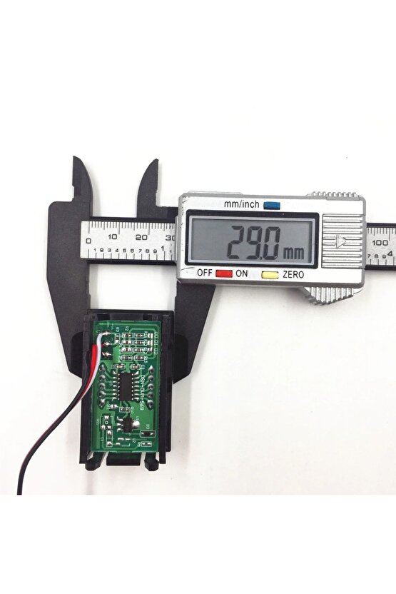 gkcreative Inch Dc 0-30v Panel Tip Dijital Kırmızı Voltmetre 3 Kablolu strbuyx 1073147