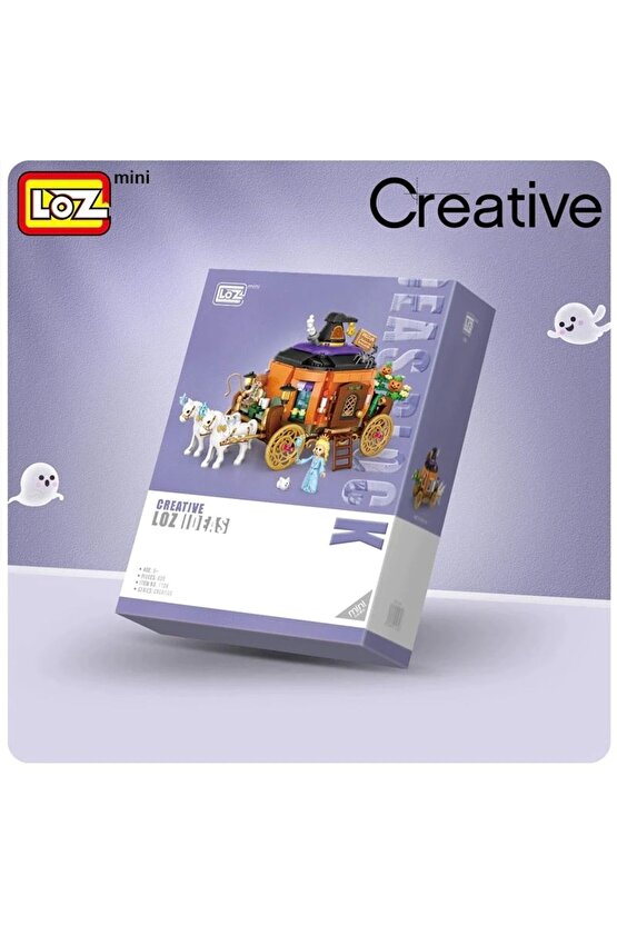 Mikro Blok Balkabağı Arabası 839 Parça - Lego Setleri - Loz Mini Lego - Araba Lego - Loz Lego - Mikr