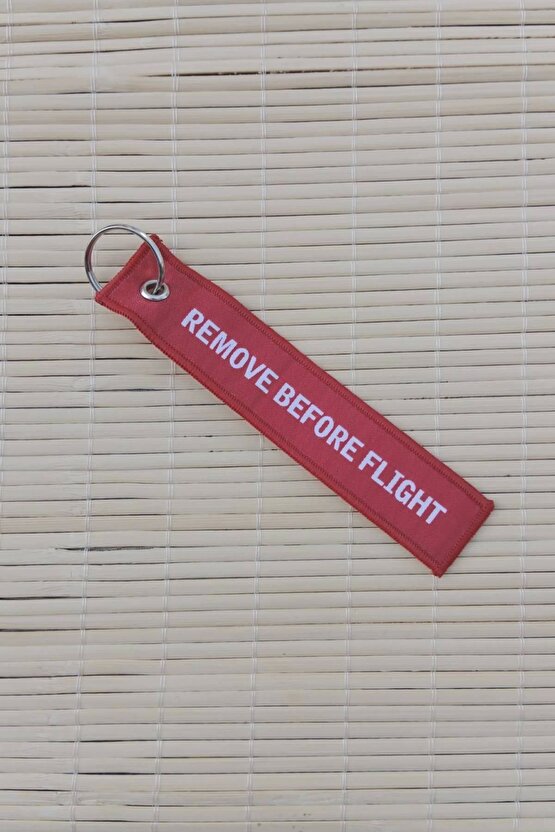 F-35A Remove Before Flight Joint Strike Fighter Kirmizi Bez Anahtarlik