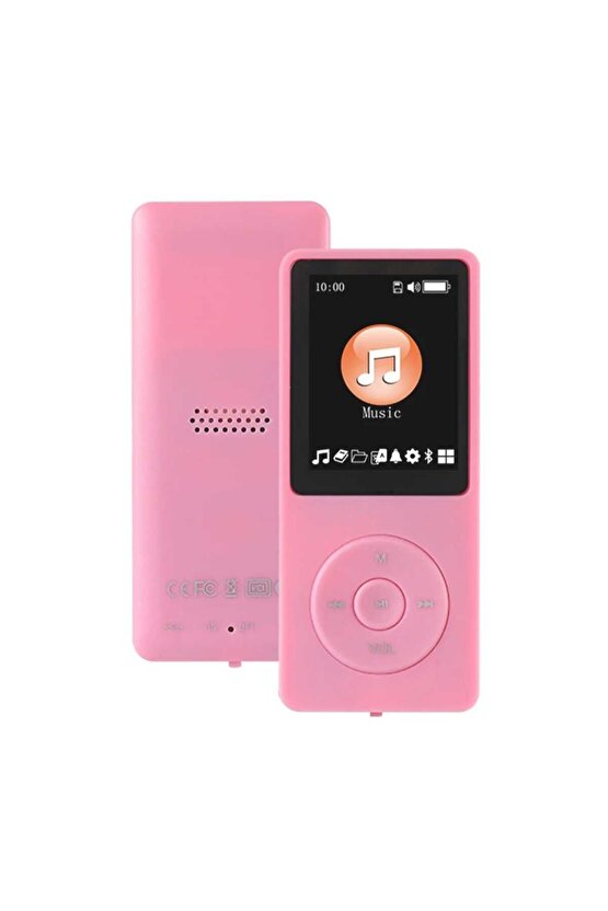 8GB HAFIZA KARTLI BLUETOOTHLU MP3 ÇALAR SES KAYIT FM RADİO DAHİLİ HOPARLÖR EKRANLI MÜZİK ÇALAR