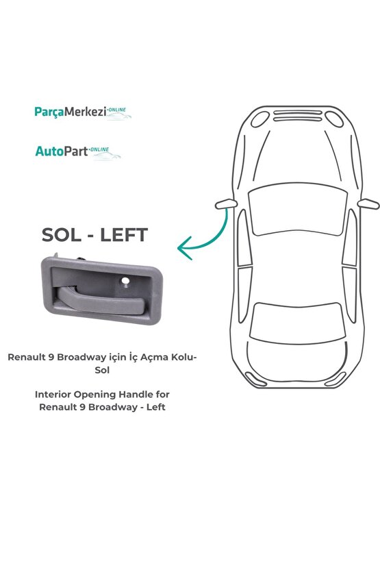 Renault 9 Broadway için İç Açma Kolu- Sol