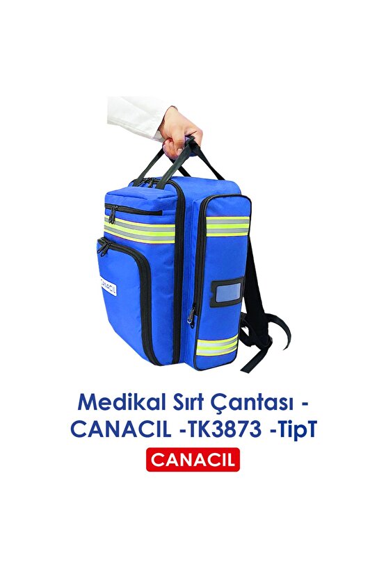 TipT Medikal Sırt Çantası - CANACIL -TK3873 - Saks
