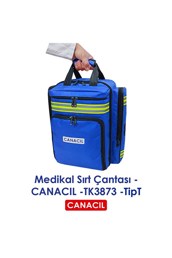 TipT Medikal Sırt Çantası - CANACIL -TK3873 - Saks