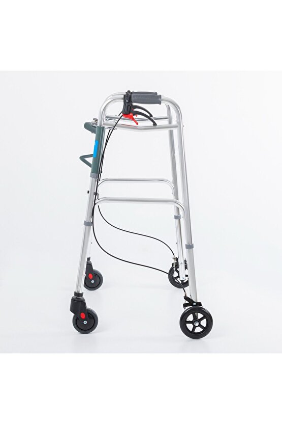 Kf8220l-5 Alüminyum 4 Tekerlekli Walker Yürüteç