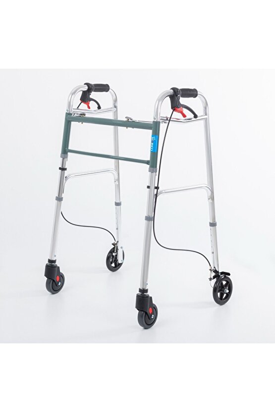 Kf8220l-5 Alüminyum 4 Tekerlekli Walker Yürüteç