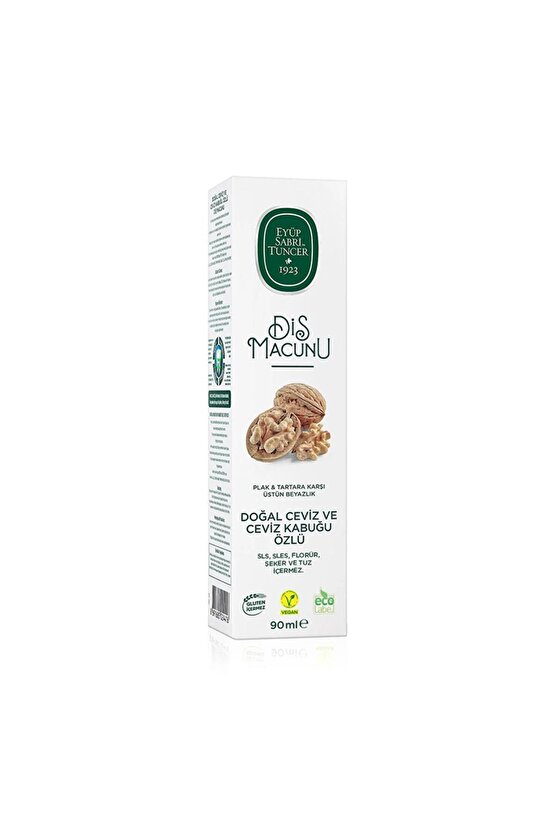 Doğal Ceviz Ve Ceviz Kabuğu Özlü Diş Macunu 90 ml
