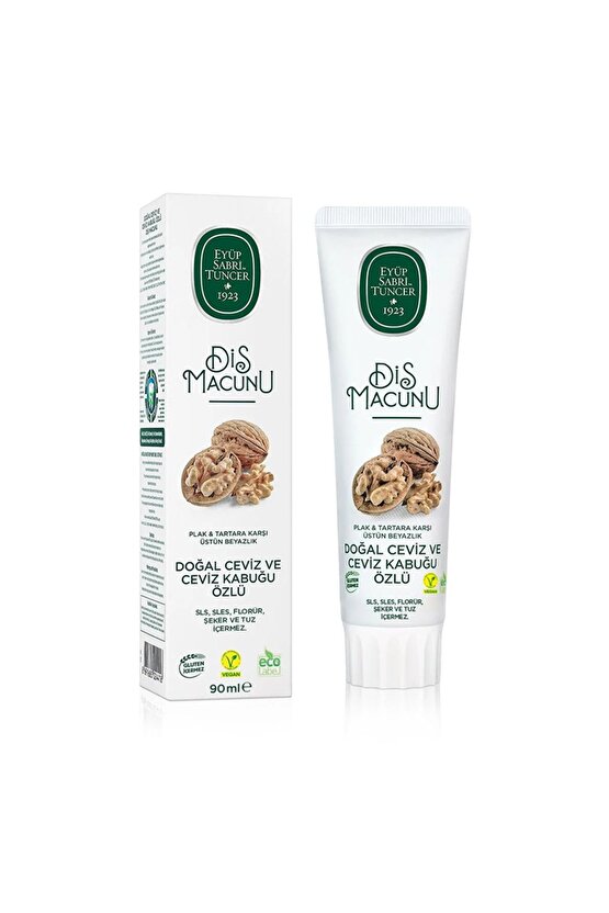 Doğal Ceviz Ve Ceviz Kabuğu Özlü Diş Macunu 90 ml
