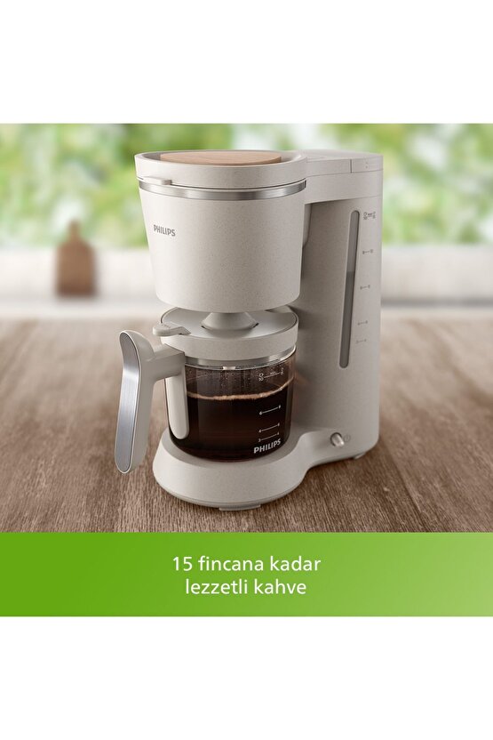 Çevre Dostu Mutfak 5000 Serisi Filtre Kahve Makinesi, 1.2L Kapasite, Krem, HD512000