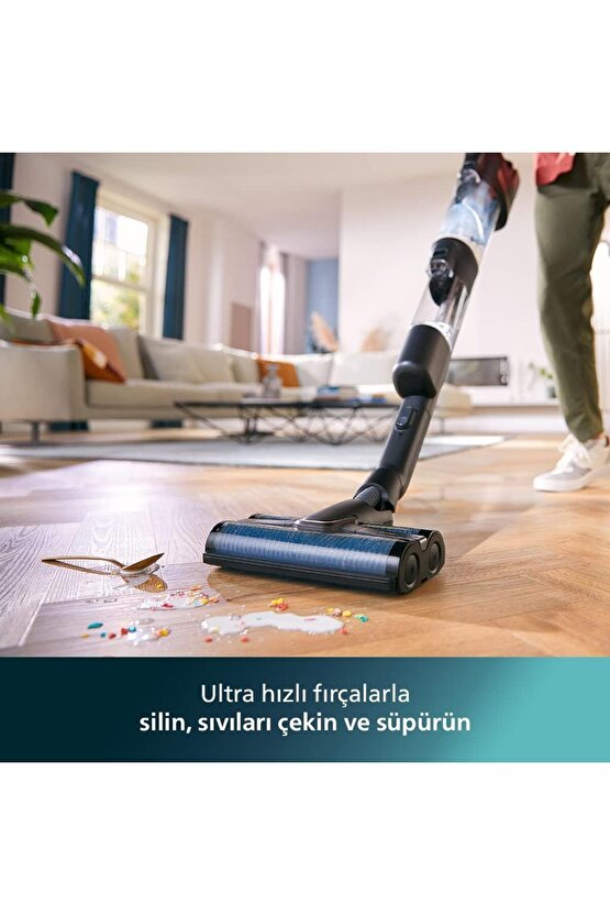 Islak & Kuru Aqua Trio 9000 Seri Premium Dijital Ekran, Yeni Dikey Süpürge